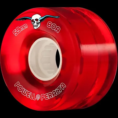 POWELL-PERALTA WHEELS -  H8 CLEAR CRUISERS RED (55MM)