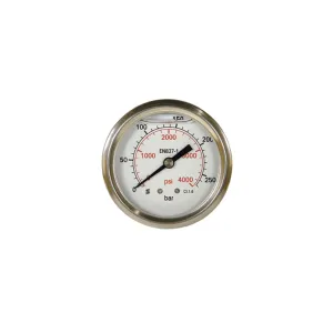 Pressure Gauge | 1/4" Male Rear Mount