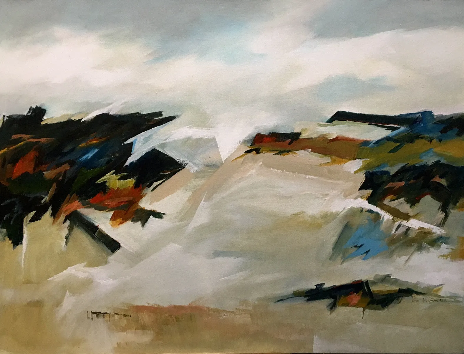 "Passage" by William Crosby - Abstracted Landscape Painting
