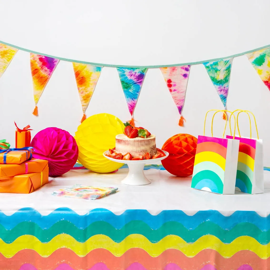 Rainbow Party Goodie Bags 8 Pk.