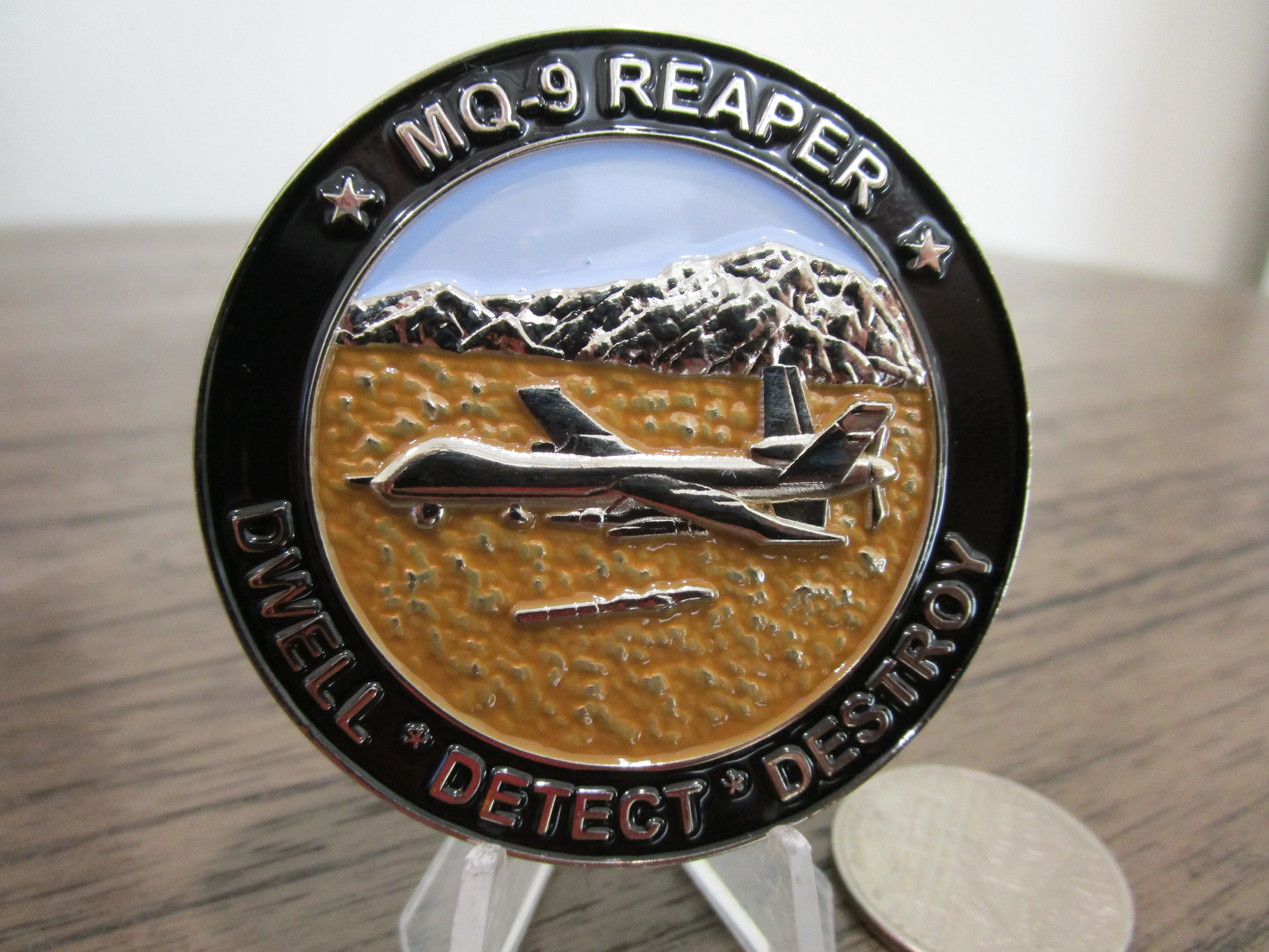Remotely Piloted Aircraft MQ-9 Reaper USAF RPA Drone Pilot Challenge Coin
