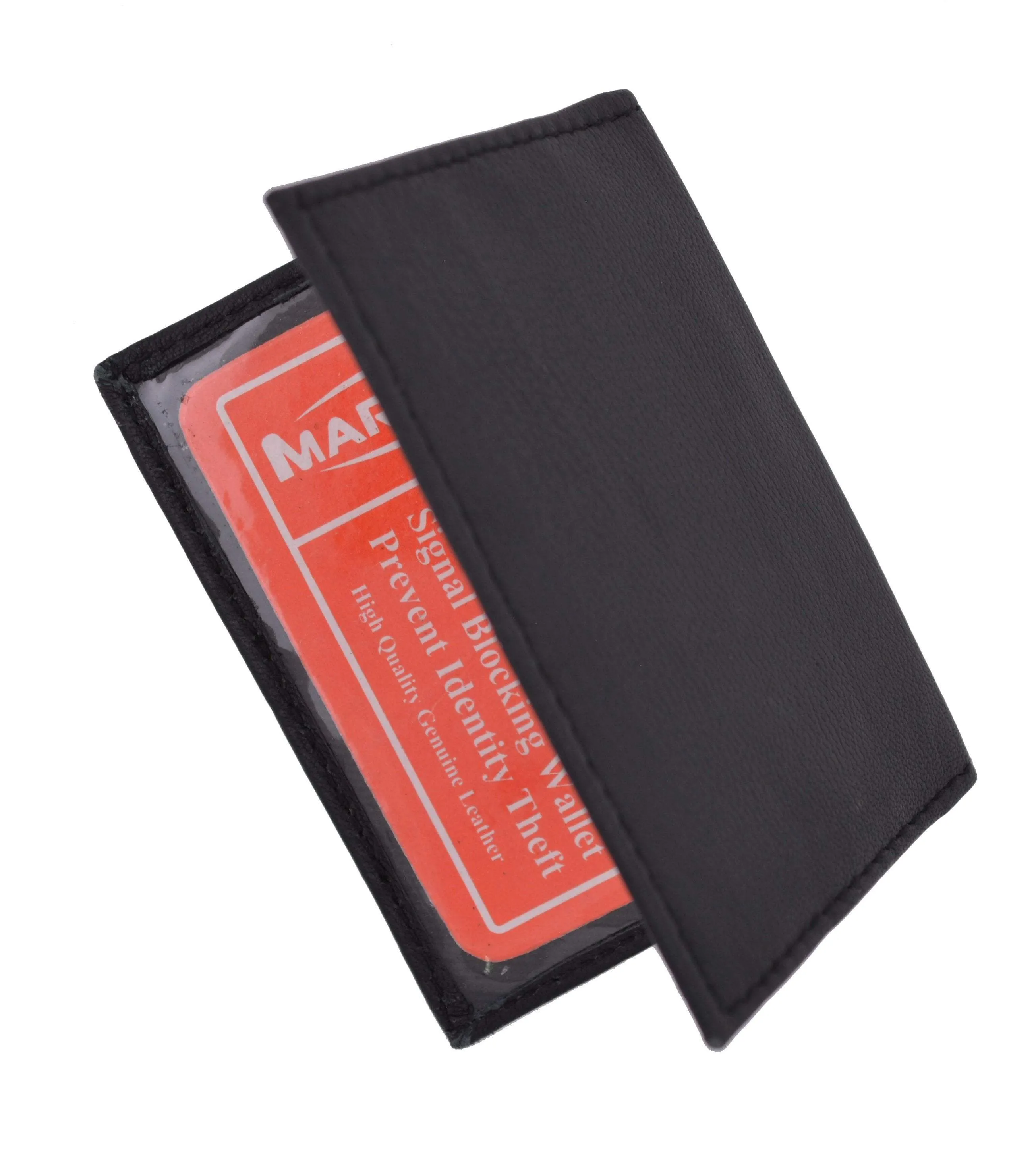 RFID Blocking Slim Thin Premium Soft Leather Credit Card ID Mini Wallet Holder Bifold Driver's License Safe RFIDP1515