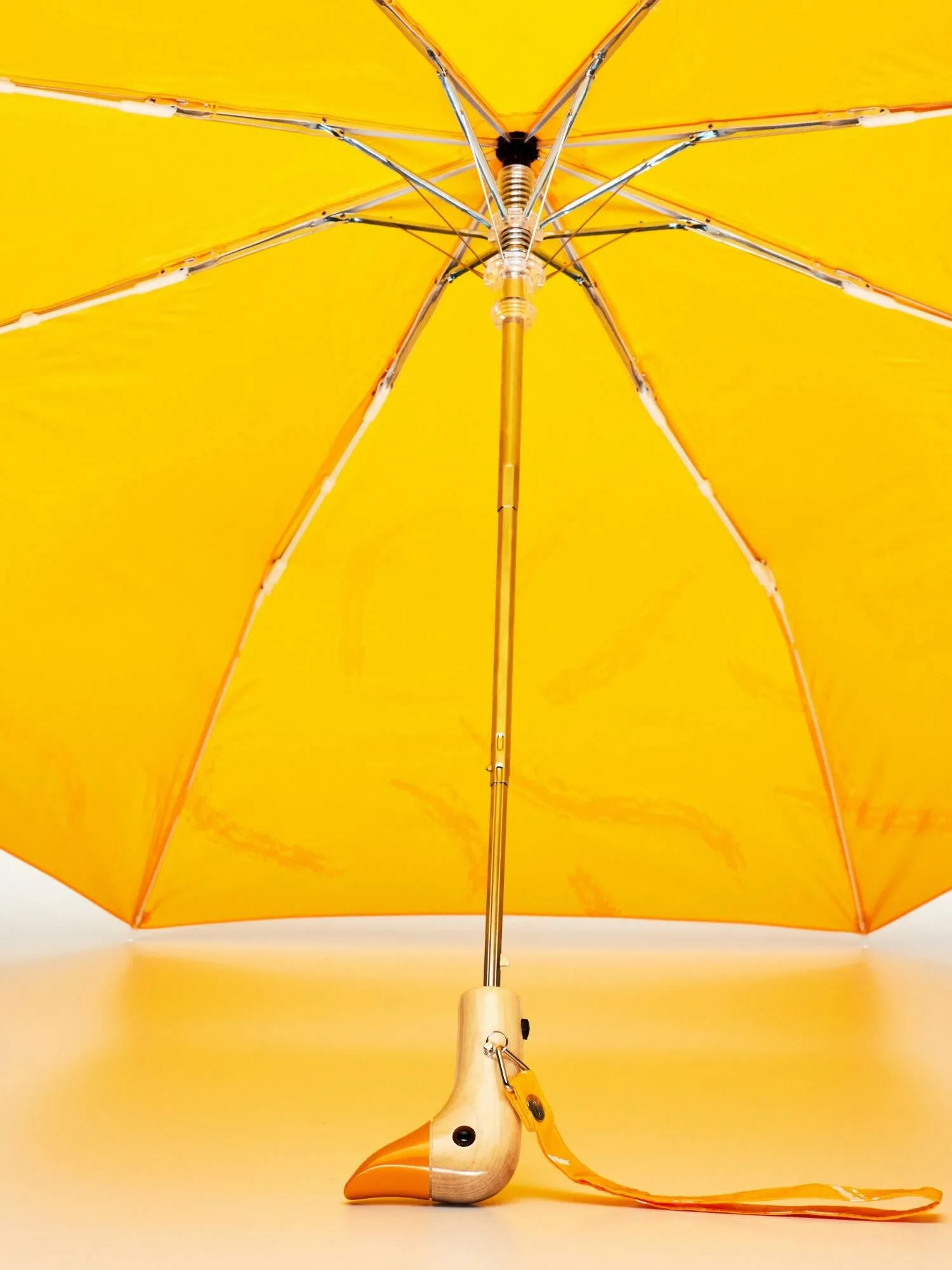 Saffron Brush Eco-Friendly Compact Duck Umbrella