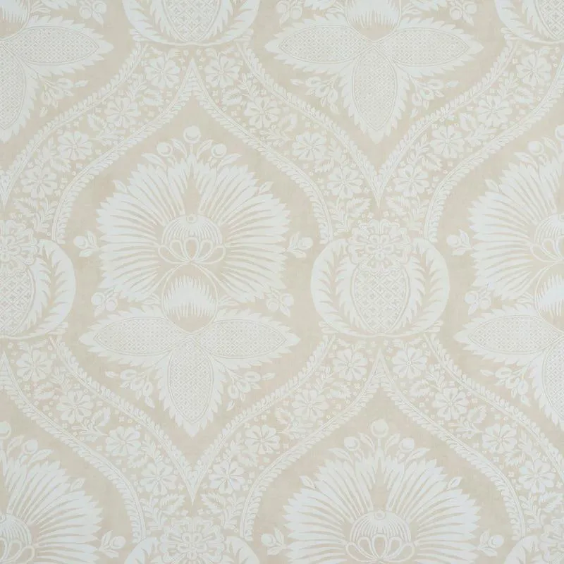 Schumacher Villandry Damask Print Wallpaper