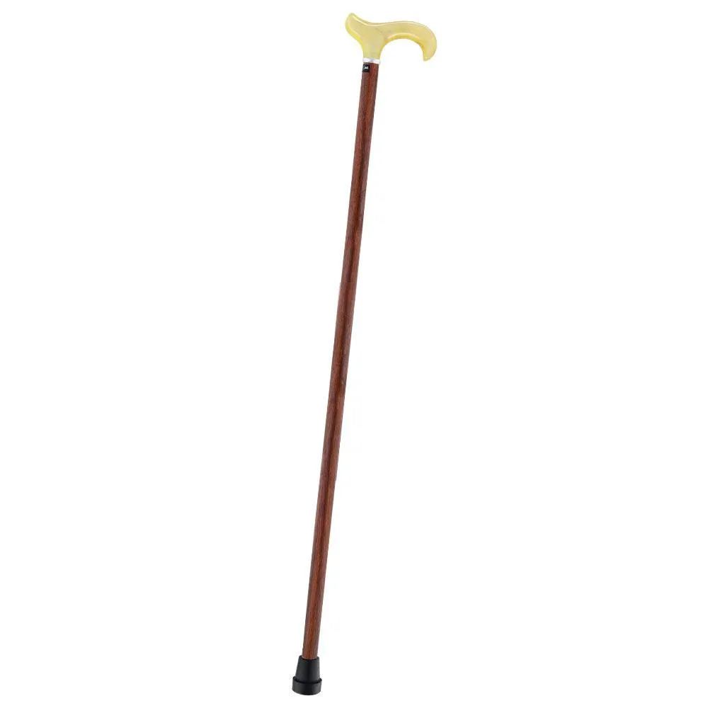 Scratch & Dent Lemon Ice Derby Walking Cane With Genuine Rosewood Shaft and Silver Collar V1460