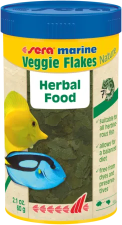 Sera Marine Veggie Flakes Nature 7.4oz (210g)