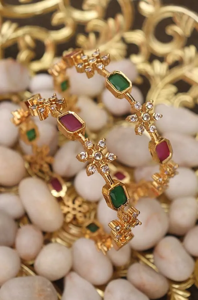 Shop Luxurion World's Golden Charm Bangles - Elevate Your Style