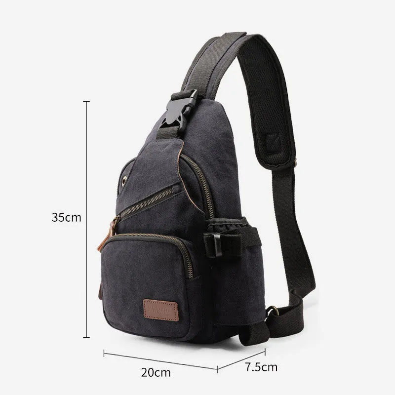 Sling Bag For Men Casual Travel Outdoor Hiking Crossbody Daypack