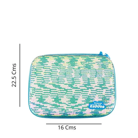 Smily kiddos Bling pencil case Rain Bow unicorn Light Blue-SMK16001555