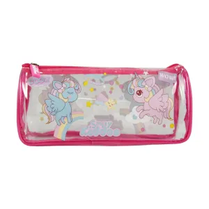 Smily Unicorn Transparent Pencil Pouch Sk11003080