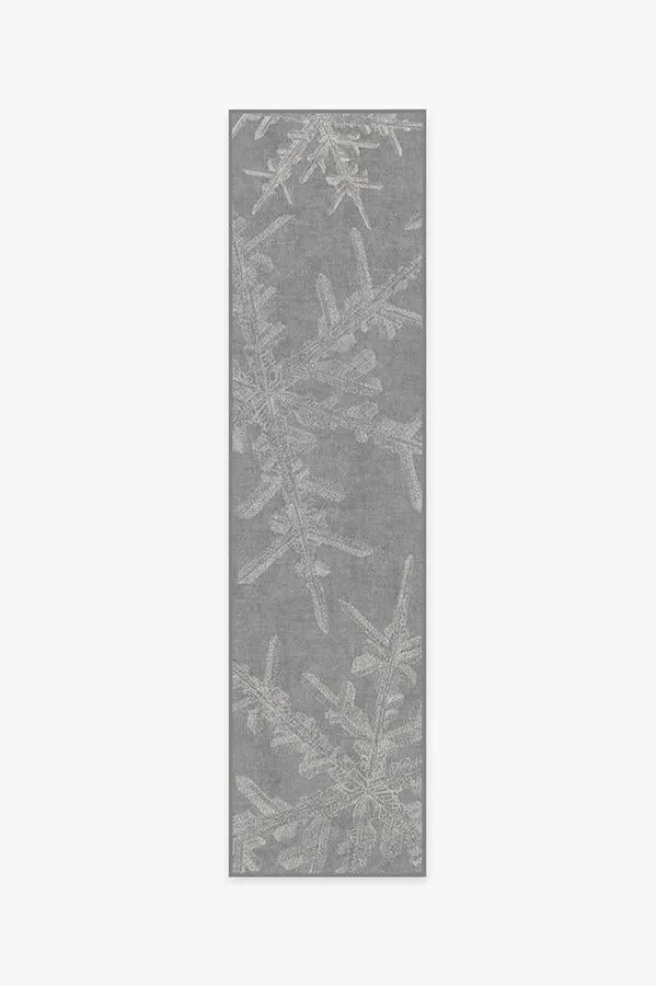 Snowflake Silver Tufted Rug
