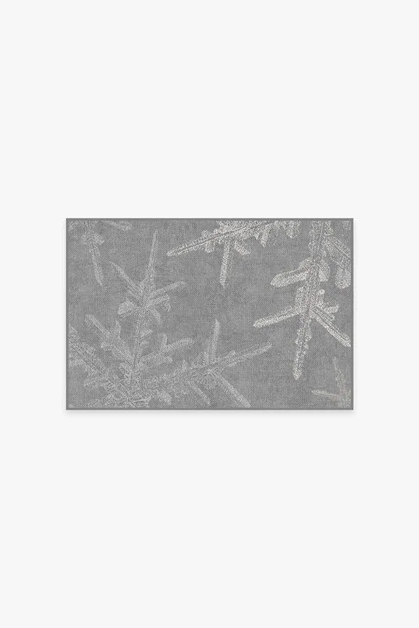 Snowflake Silver Tufted Rug