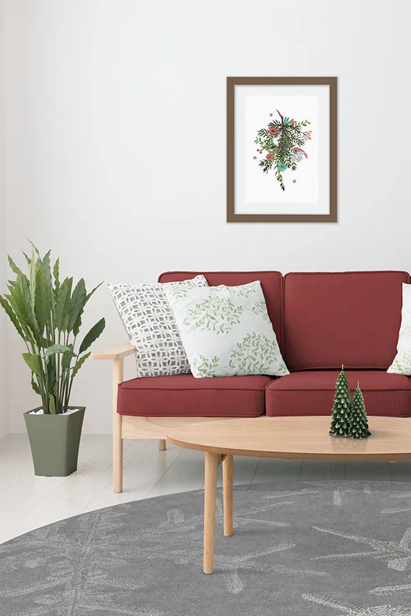 Snowflake Silver Tufted Rug