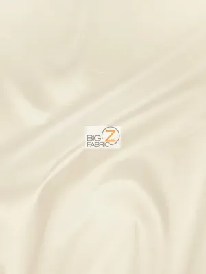 Solid Polyester Taffeta Fabric - Ivory - 50 Yard Bolt/Roll