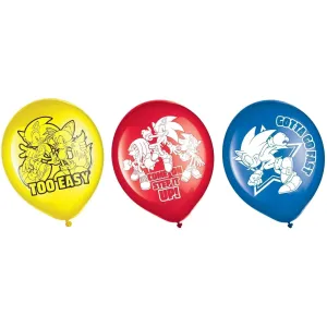 Sonic the Hedgehog Balloons - 6 Pkt