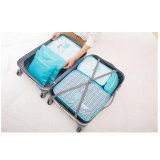 South Korea Storage Six-piece Set Travel Bag Storage Bag Travel Storage Bag Luggage Storage Waterproof Travel Bag Luggage Storage Bag NP-H7TGG-903