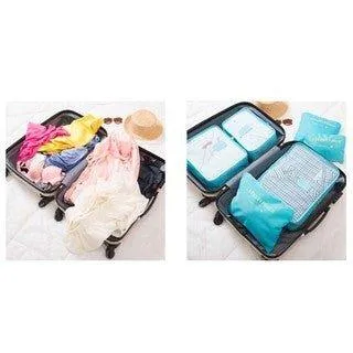 South Korea Storage Six-piece Set Travel Bag Storage Bag Travel Storage Bag Luggage Storage Waterproof Travel Bag Luggage Storage Bag NP-H7TGG-903