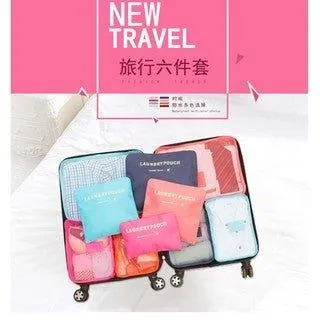 South Korea Storage Six-piece Set Travel Bag Storage Bag Travel Storage Bag Luggage Storage Waterproof Travel Bag Luggage Storage Bag NP-H7TGG-903