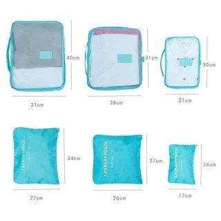 South Korea Storage Six-piece Set Travel Bag Storage Bag Travel Storage Bag Luggage Storage Waterproof Travel Bag Luggage Storage Bag NP-H7TGG-903