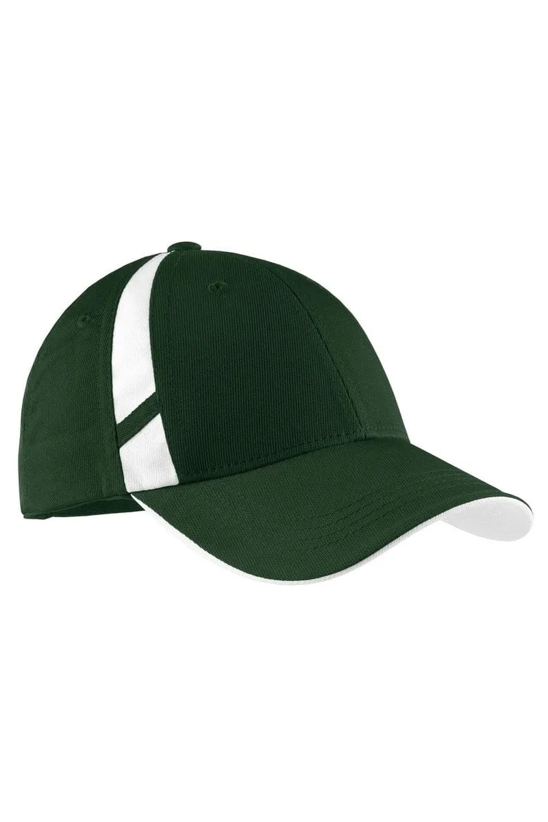 Sport-Tek STC12: Dry Zone Mesh Inset Cap