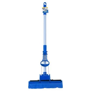 Squeegee Mop With Sponge Head & Telescopic Expandable Handle - 27cm x 112cm