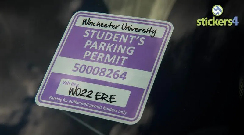 Student's Parking Permit Window Sticker