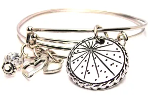 The North Star Detailed Trim Expandable Bangle Bracelet Set