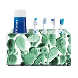 Toothbrush Holder Wall Mounted -Green Cactus