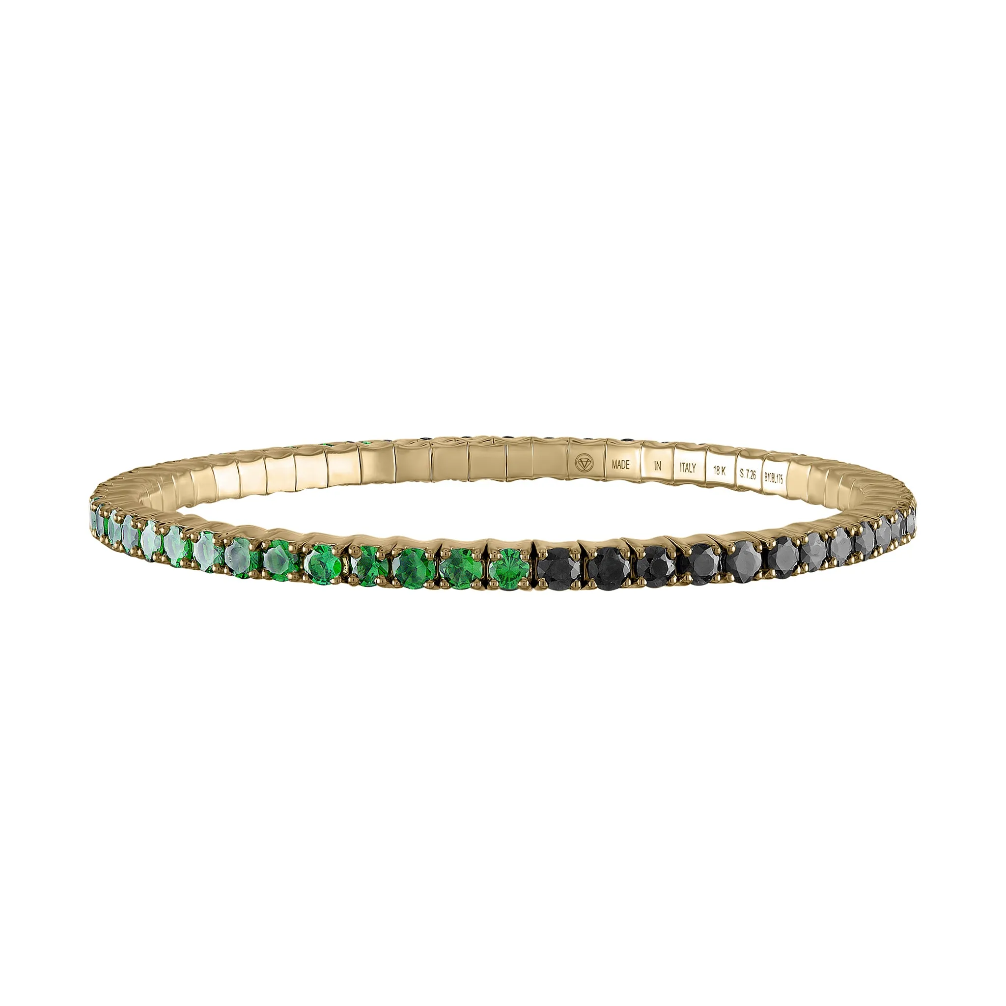 Tsavorites & Black Diamonds · Duet Bracelets