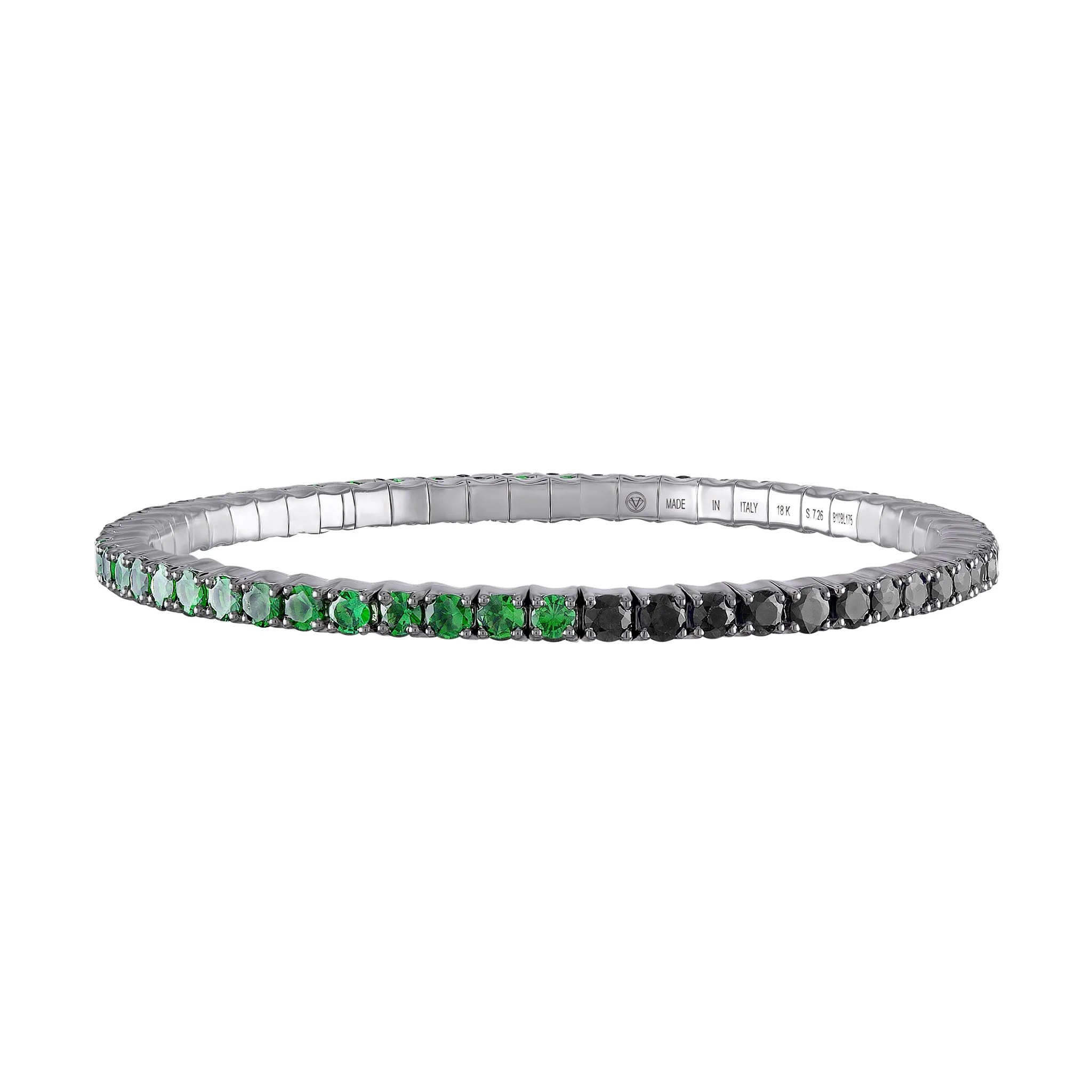 Tsavorites & Black Diamonds · Duet Bracelets