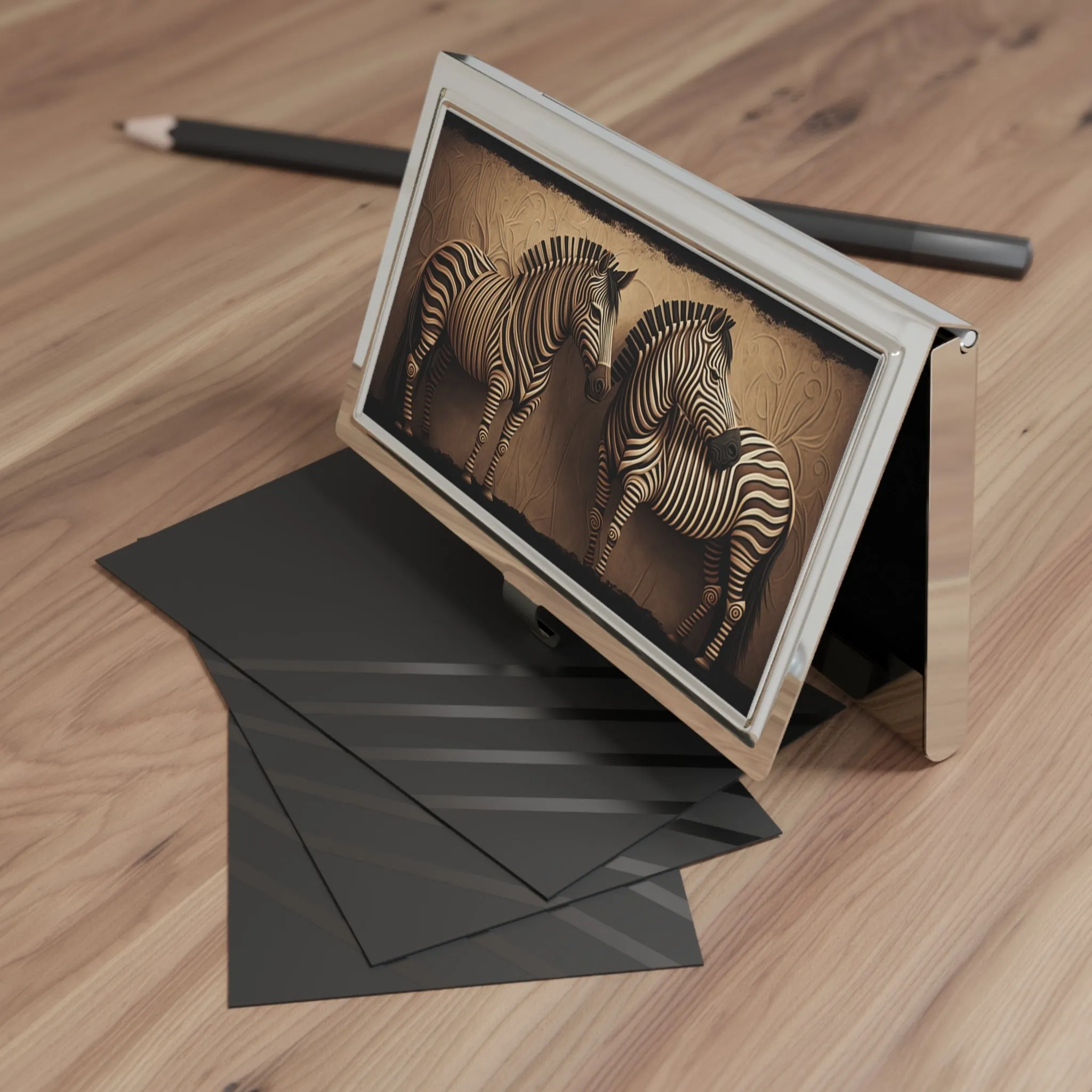 Two Zebras Design Business Card Holder