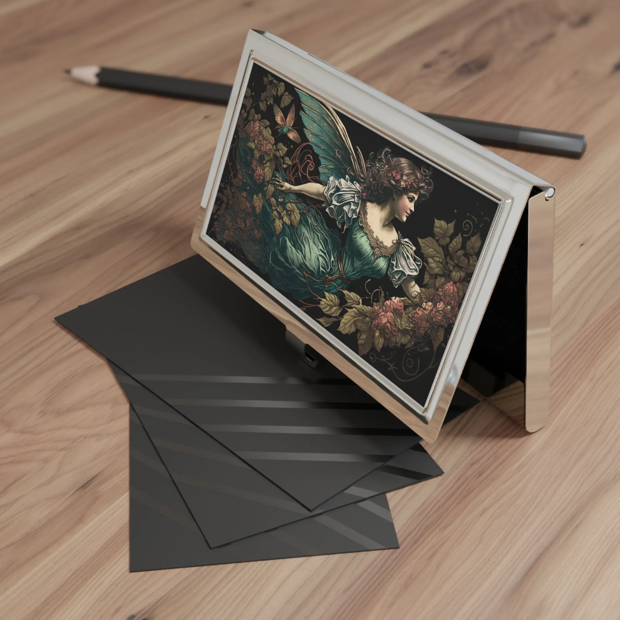 Vintage Victorian Angel Business Card Holder