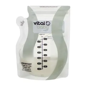 Vital Baby Nurture Easy Pour Breast Milk Storage Bags 30 pcs