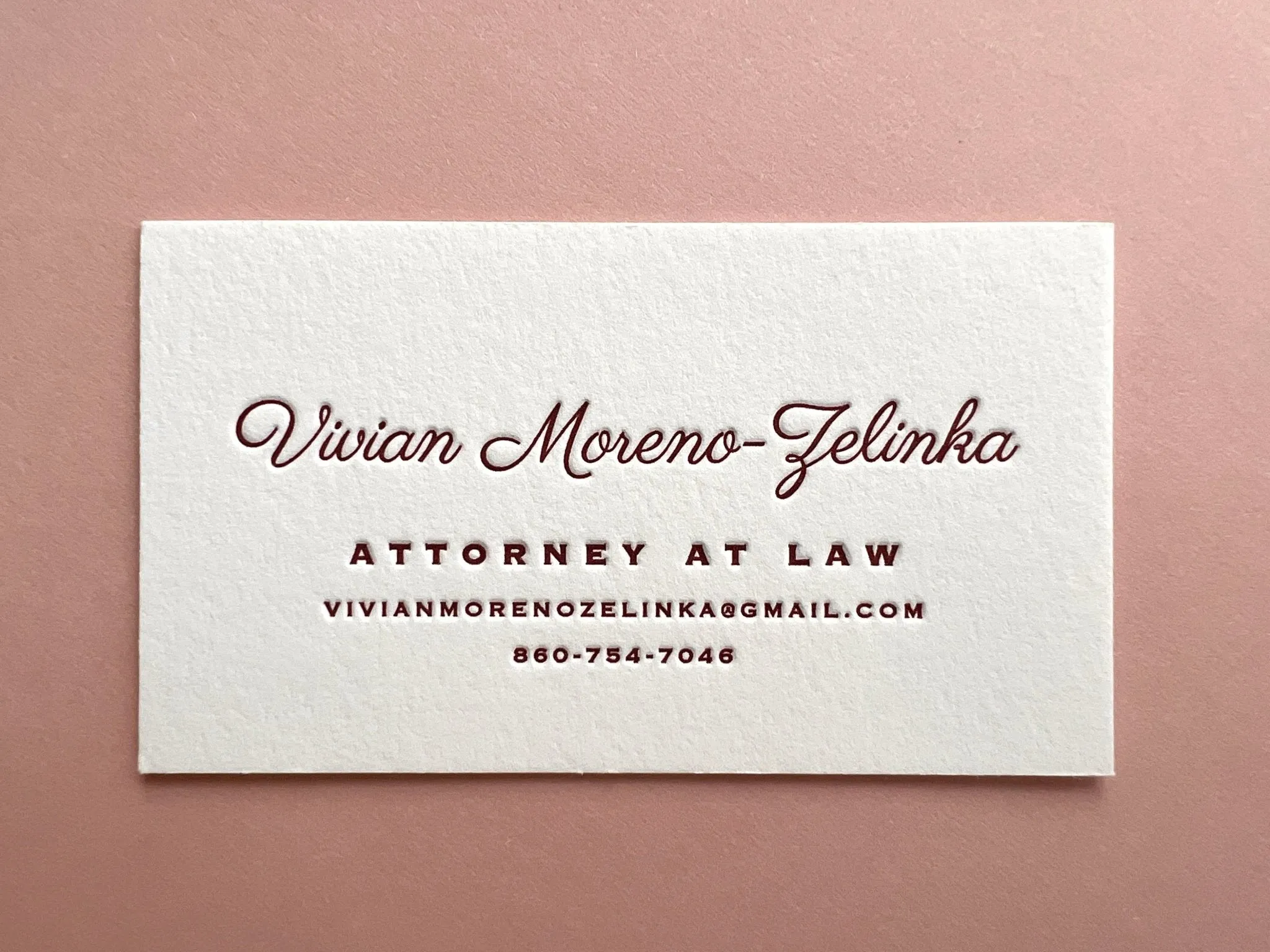 Vivian - Letterpress Business Cards