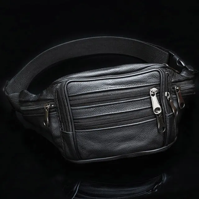 waist bag Men Leather Waist Fanny Pack