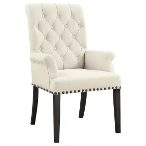 Weber Traditional Smokey Black Upholstered armchair