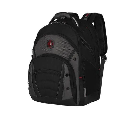 WENGER SYNERGY 16 INCH LAPTOP BACKPACK BLACK GREY