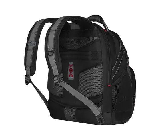 WENGER SYNERGY 16 INCH LAPTOP BACKPACK BLACK GREY