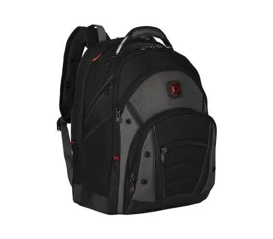 WENGER SYNERGY 16 INCH LAPTOP BACKPACK BLACK GREY