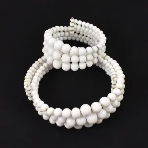 White Expandable Necklace Set