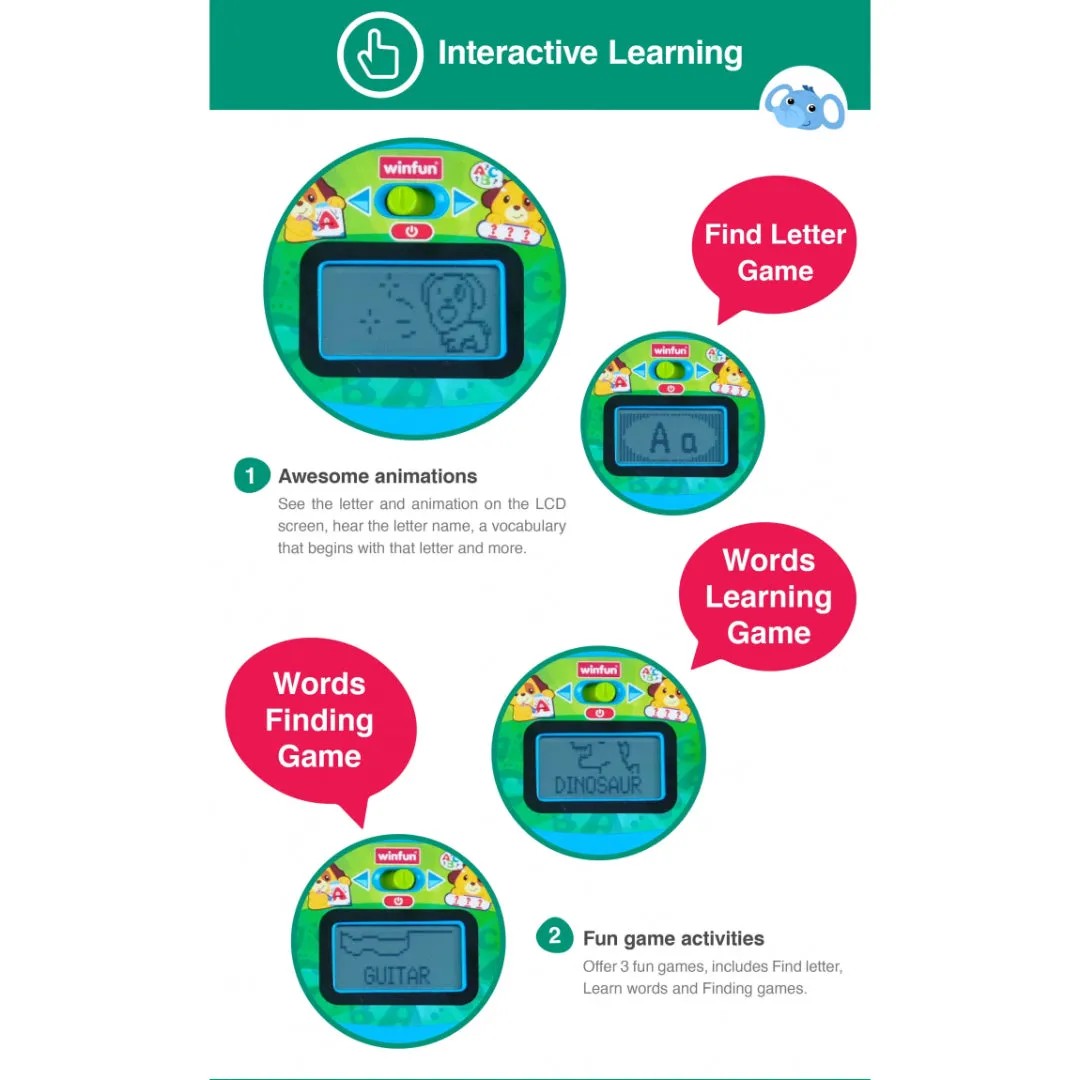 Winfun Lil Learner Alphabet Backpack -  3 Years and up