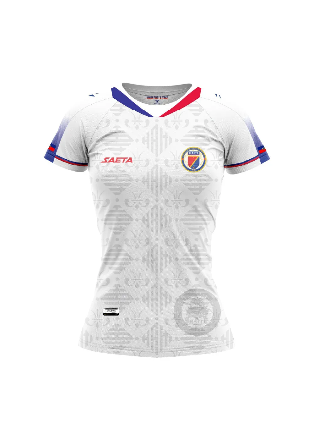 Women's Authentic Haiti National Soccer Team Jersey White